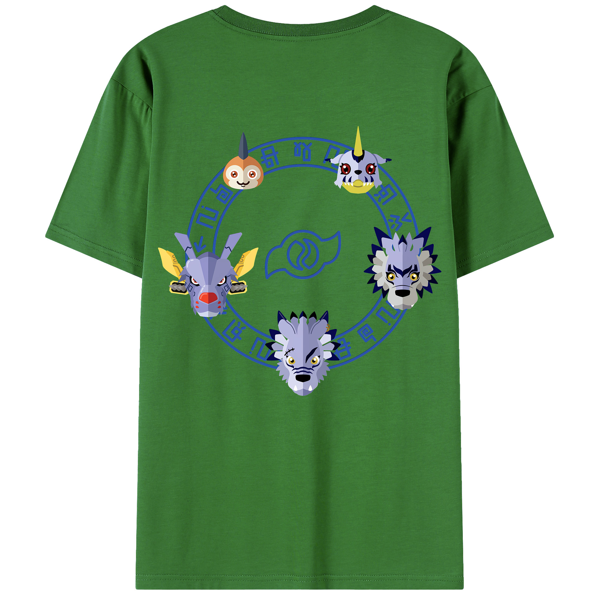 （画像用） Digimon デジタルモンスター/デジモン レディース半袖Tシャツ(バックプリント)